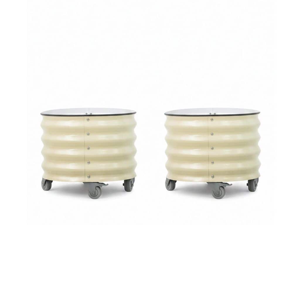 Classic 20 Gallon Metal Round Outdoor Planter with Wheels and Self-Watering price history on PriceWatchPro