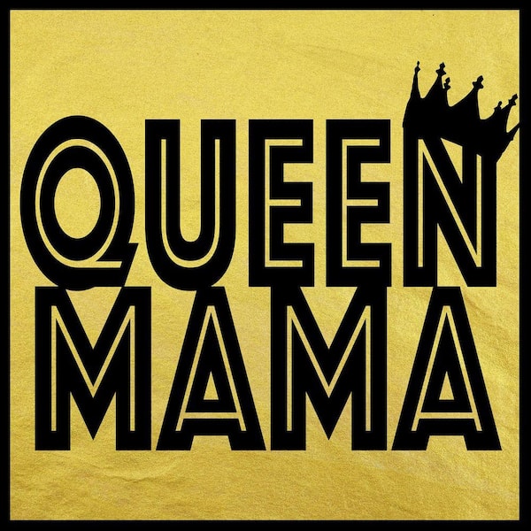 VENICE BEACH Collections Queen Mama by Grotto Studios 1 Piece Unframed Graphic Print Abstract Poster Art Print 16 in. x 16 in.