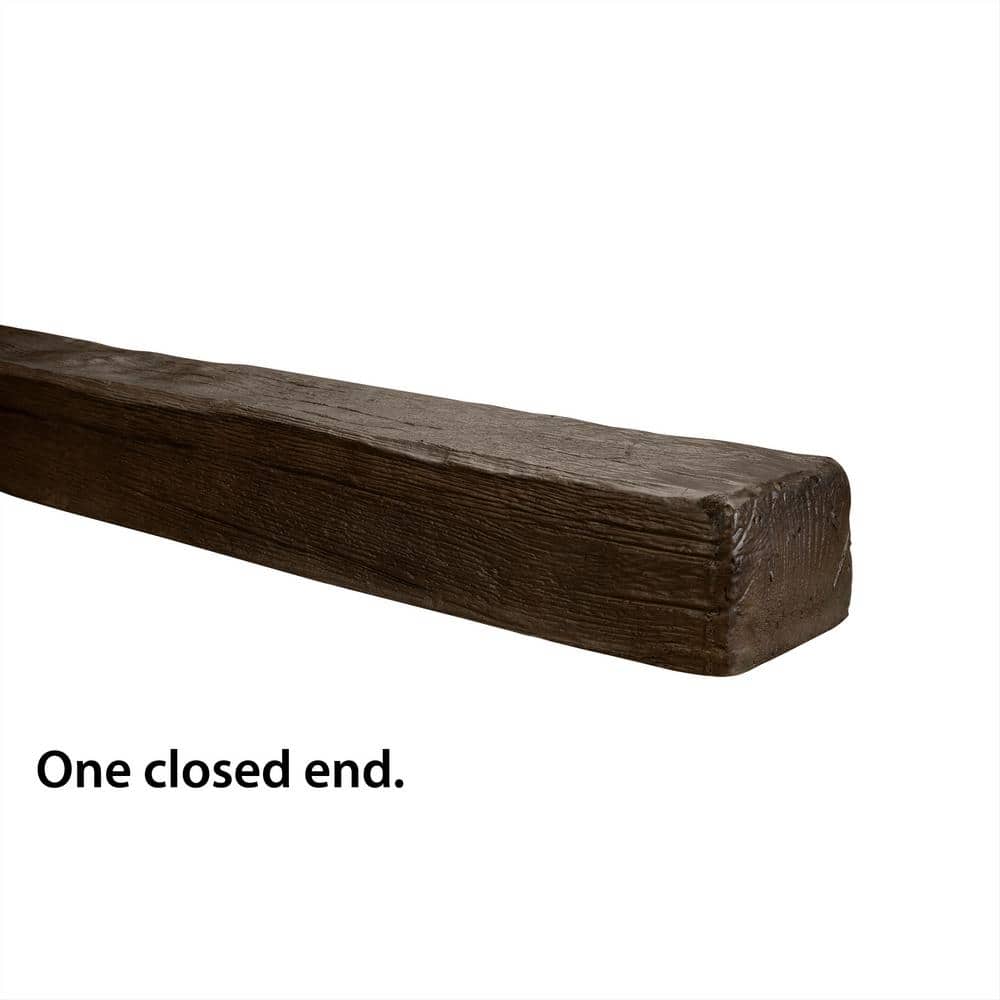 Dark Walnut 13-Foot Modern Faux Wood Beam