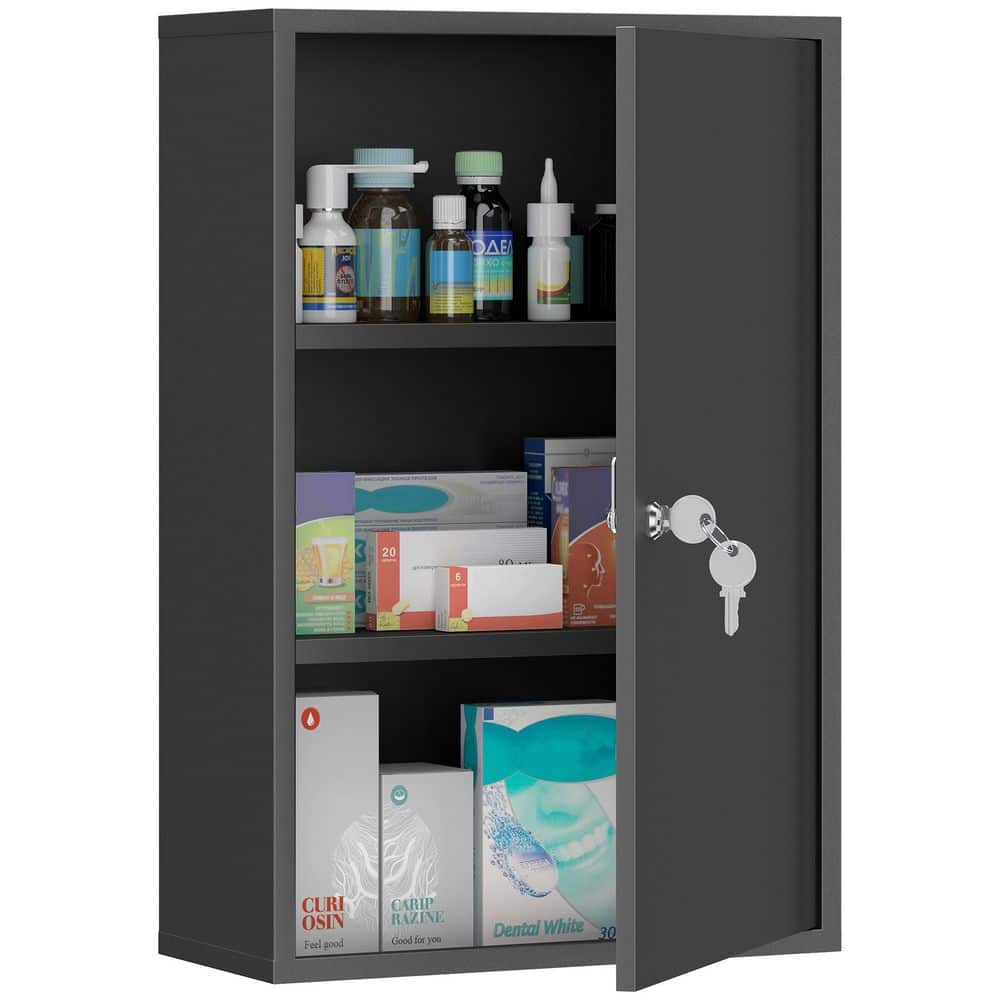 Medicine Cabinet 15.7 in. W x 23.6 in. H Rectangular Steel Alloy Medicine Cabinet with Mirror price history on PriceWatchPro