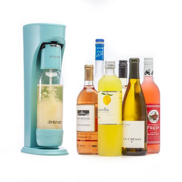 DrinkMate Artic Blue Sparkling Water and Soda Maker Machine