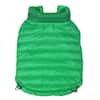 Medium Fresh Green Lightweight Adjustable Sporty Avalanche Dog Coat with  Removable Pop Out Collared Hood