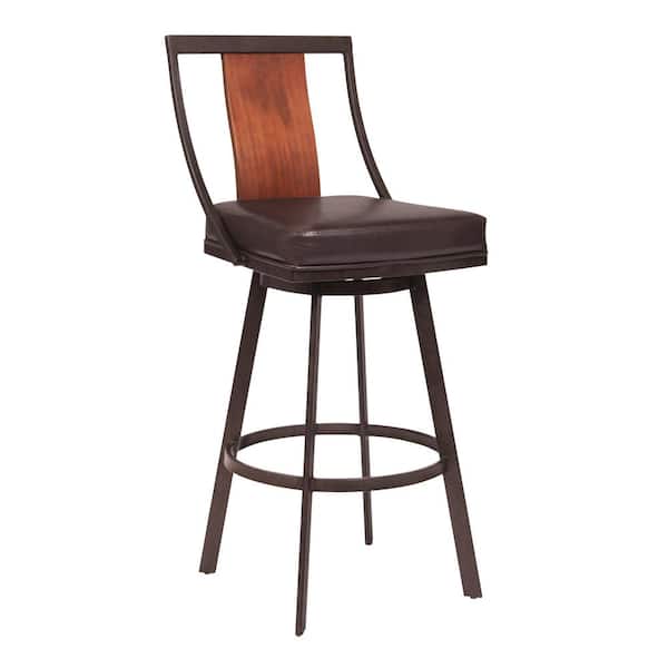 Armen Living Easton 45 in. Brown Bar Stool