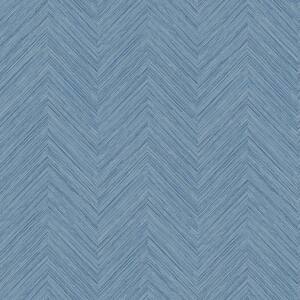 Taupe and Blue Sampson Peel and Stick Wallpaper Sample