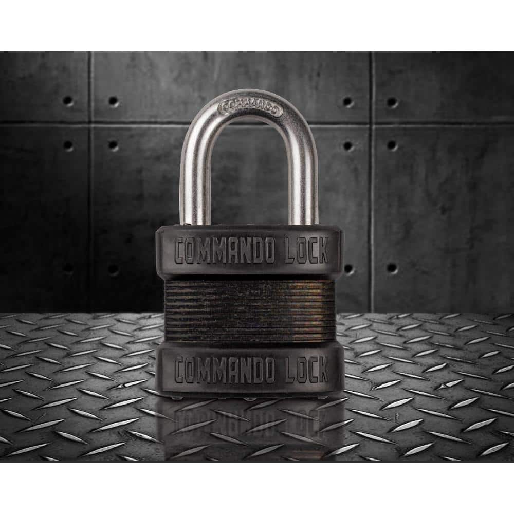 High-Security Black Steel Padlock Set with Anti-Pick Technology, 4 Pack