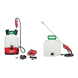 M18 18-Volt 4 Gal. Lithium-Ion Cordless Switch Tank Backpack Pesticide Sprayer Kit with Battery, Charger and (2)Tanks