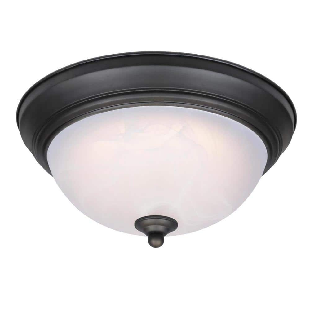 Westinghouse LED 5.5 in. H x 11 in. W x 11 in. L Oil Rubbed Bronze Bronze Ceiling Light