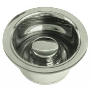 3-1/2 in. Extra-Deep Collar Kitchen Sink Waste Disposal Flange & Stopper, Stainless Steel