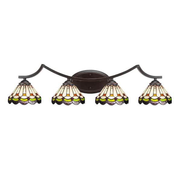 Unbranded Cleveland 9 in. 1-Light Dark Granite Vanity Light