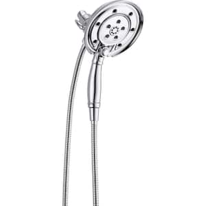 In2ition 4-Spray Dual Wall Mount Fixed and Handheld Shower Head 2.50 GPM Shower Heads in Chrome