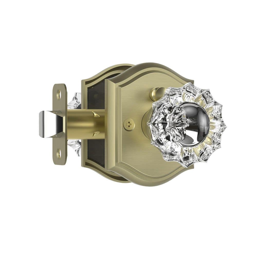 Vintage Antique Copper Interior Privacy Bed/Bath Door Knob with Floral Crystal Knob and Arch Backplate price history on PriceWatchPro
