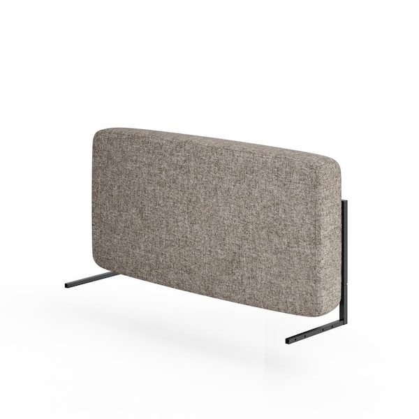 Zinus Parker 57 in. W Taupe Upholstered Cushion Full Headboard