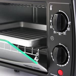 Black With Stainless Steel Front 9-Liter Toaster Oven Broiler