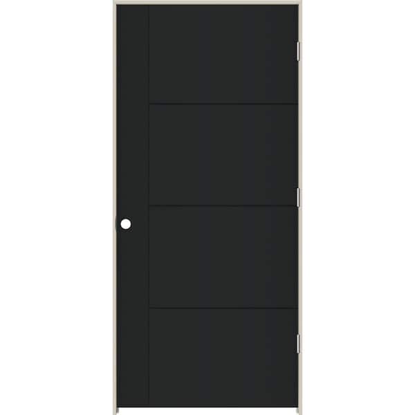 JELD-WEN 36 in. x 80 in. Left-Hand Solid Core Onyx Composite Single Prehung Interior Door