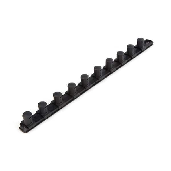 Tekton 3 4 In. Drive X 18 In. Socket Rail, 10 Clips, Black Osr33210 