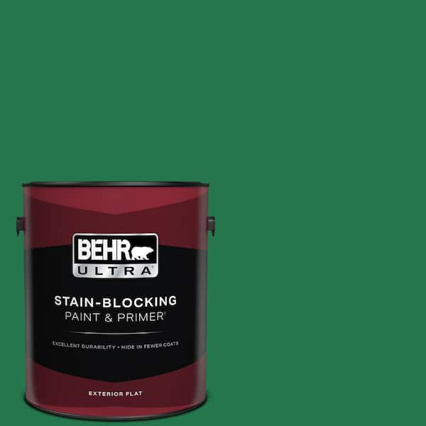 BEHR ULTRA 1 gal. #460B-7 Pine Grove Flat Exterior Paint & Primer