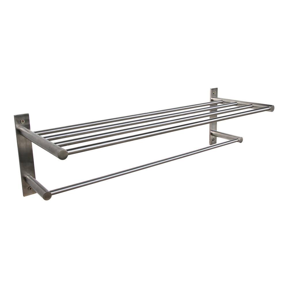 Stainless Steel Wall Mounted Towel Rack with Bar