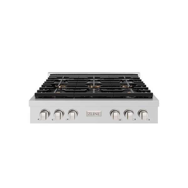 36 in. Paramount Gas Rangetop with 6 Burner DuoPro Cooktop in Stainless Steel
