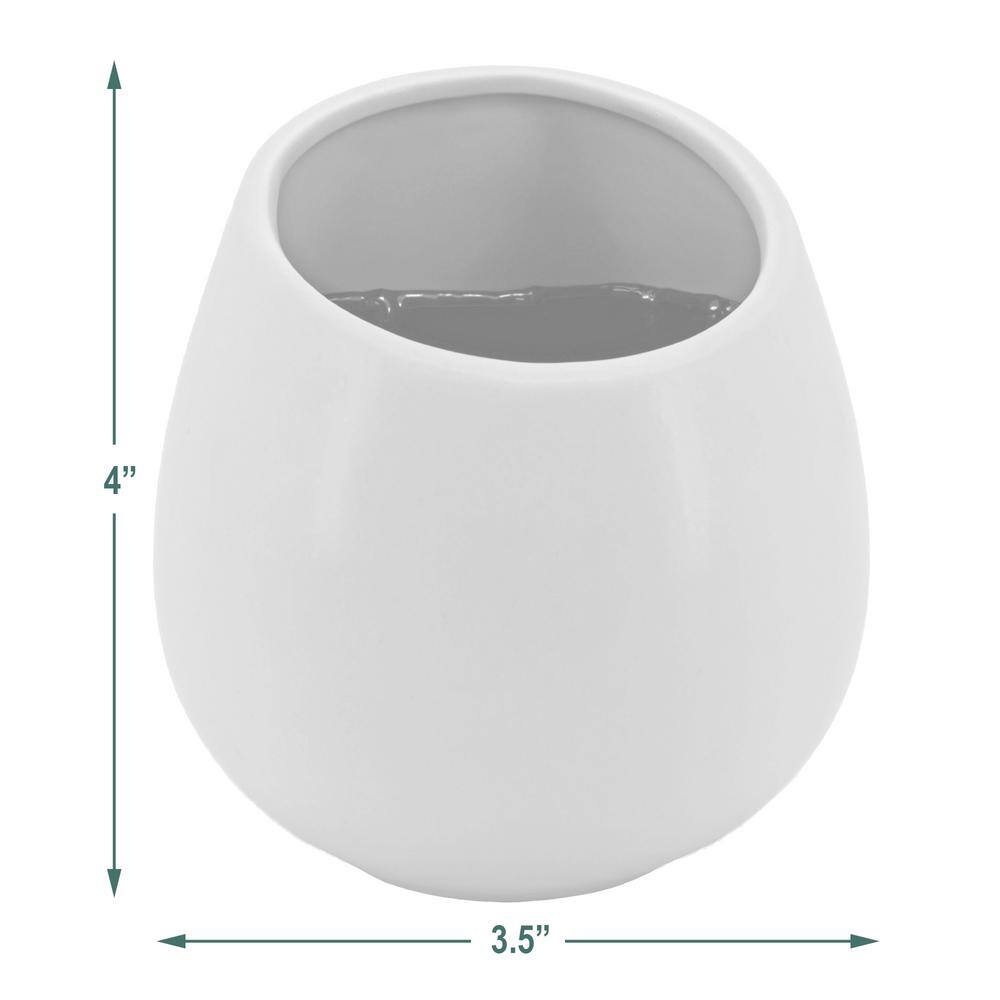 Small Red Ceramic Round Wall Planter Set