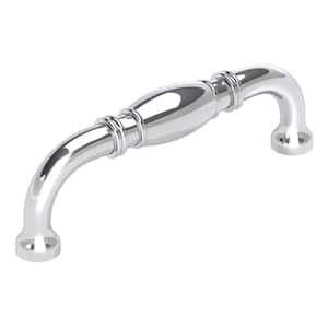 Granby 3-3/4 in. (96mm) Traditional Polished Chrome Arch Cabinet Pull