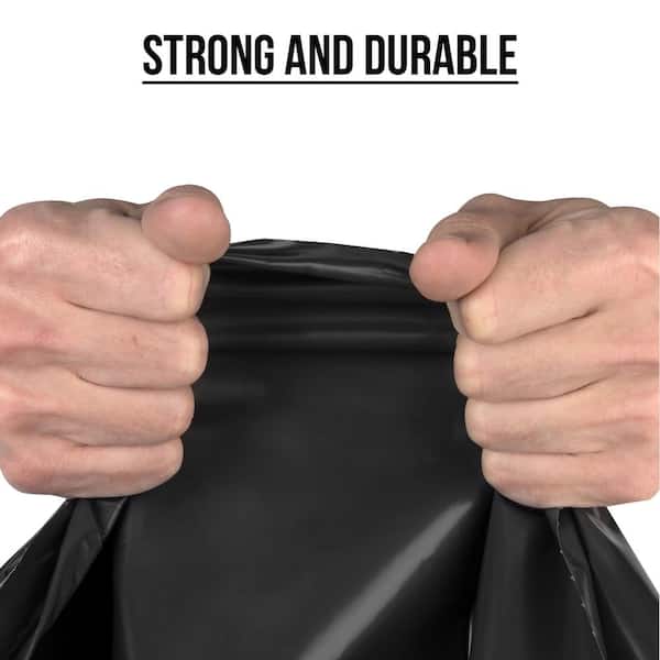 Commander 33 in. x 45 in. 42 Gal. Black Heavy-Duty Trash Bags (Pack of 20) 3  mil for Home Kitchen Lawn and Contractor (Pack of 20) 3MCON20 - The Home  Depot