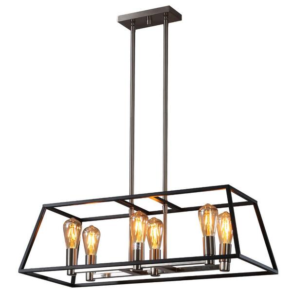 Spitzer 6-Lights Black Pendant