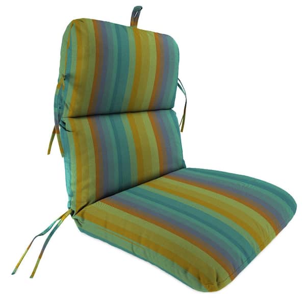 Jordan Manufacturing 22 in. L x 45 in. W x 5 in. H Outdoor Dining Chair Cushion in Sunbrella Astoria Lagoon