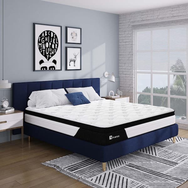 Avenco 10 in. Medium Firm Hybrid Pillow Top Twin Mattress