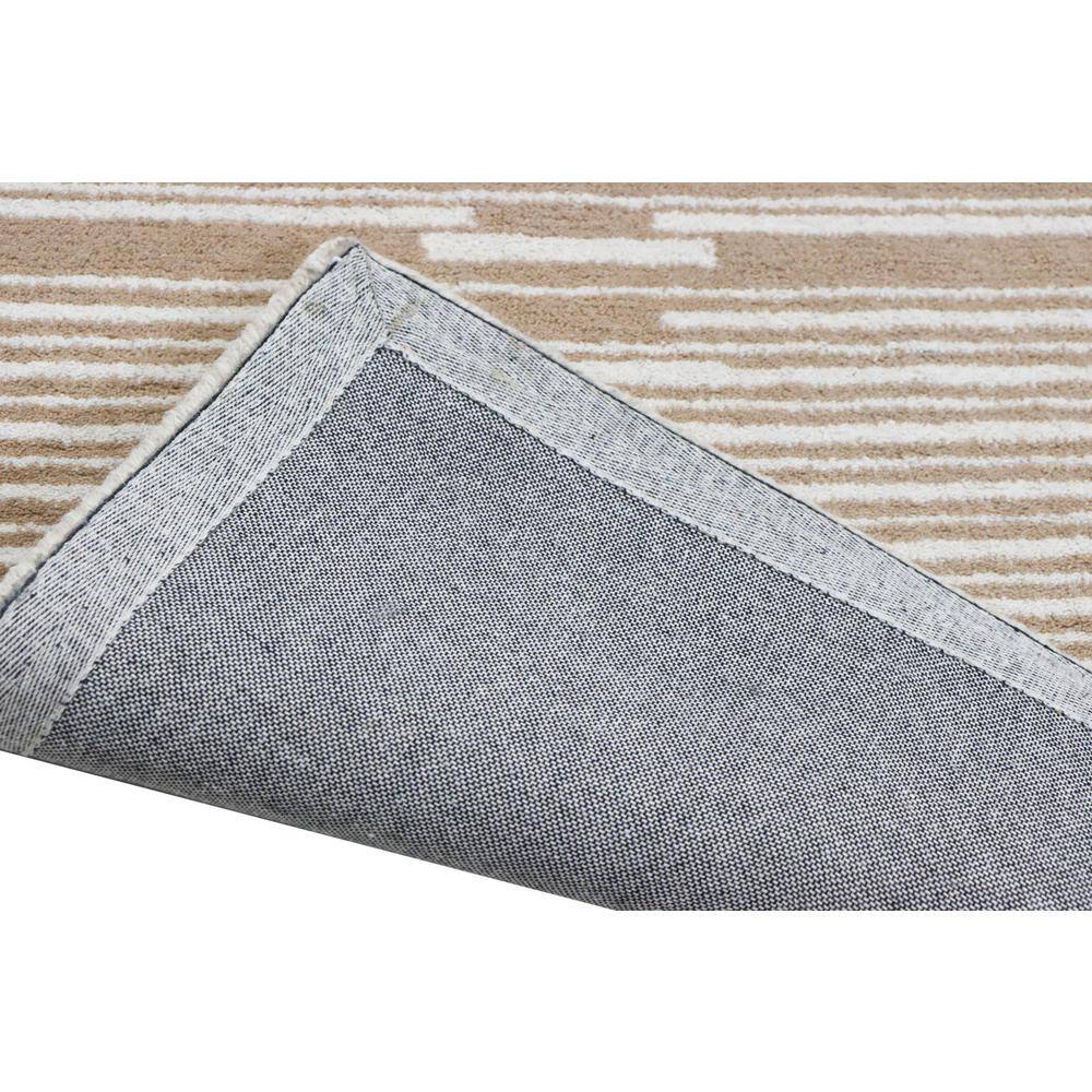 Handmade Beige and White Wool 9' x 12' Tufted Area Rug