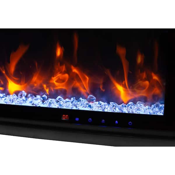 Paramount Kennedy II 50 in. Commercial Grade Recessed or Wall mount  Electric Fireplace in Black EF-WM503 - The Home Depot