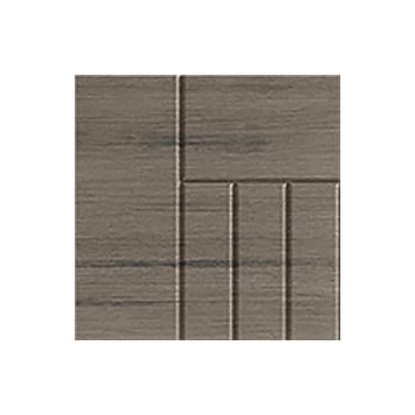 Daytona 7.25 in. W x 0.625 in. D x 7.25 in. H White Cabinet Door Sample Weatherwood Matte