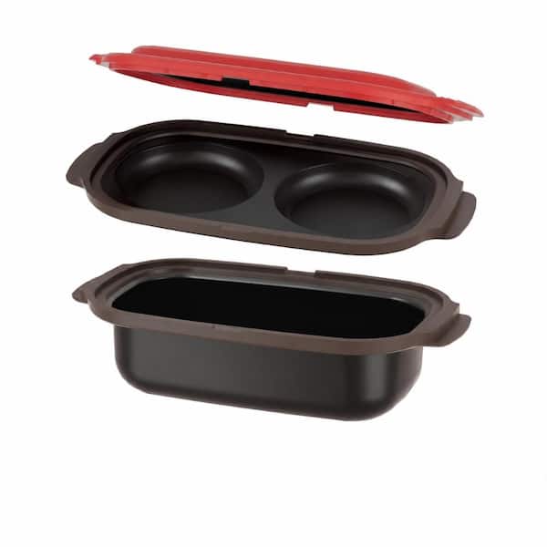 3-Piece Microwave Grill Pan and Egg Cooker Set with Lid for Grilling, Browning, and Crisping in Microwave