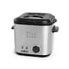 Salton 3 qt. Stainless Steel Compact Easy Clean Deep Fryer with Adjustable Temperature  Control DF1233 - The Home Depot
