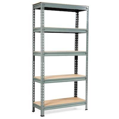 5 Tier Storage Shelves Wire Storage Shelves, Metal Shelves for Garage Metal Storage  Shelving, Pantry Shelves Kitchen Rack Shelving Units and Storage, 35.43 x  13.78 x 70.87, Chrome, S10147 