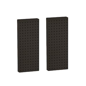 20.625 in H x 8 in W Pegboard Black Styrene One Sided Panel (2-Pieces per Box)