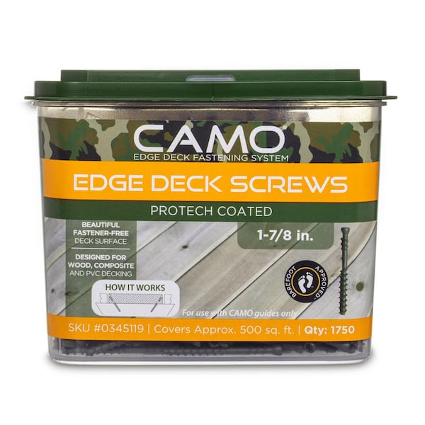 CAMO 1-⅞ in. Exterior Coated Trimhead Hidden Edge Deck Screw (1750-Count)