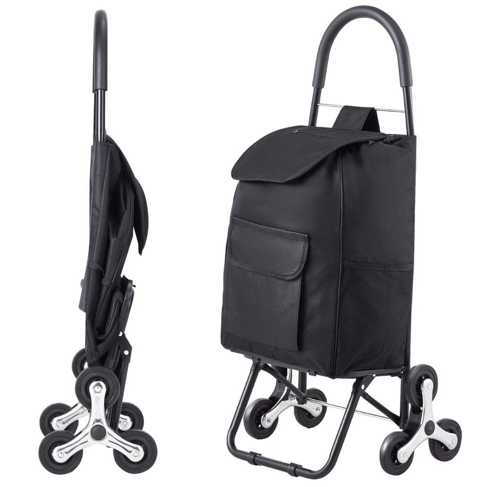 Stair Climber Trolley Dolly,36L Folding Shopping Cart,110lbs. , Grocery Cart Trolley Laundry  Handcart, Black price history on PriceWatchPro