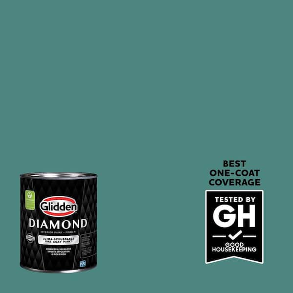 Glidden Diamond 1 qt. PPG1142-6 Jericho Jade Eggshell Interior Paint with Primer