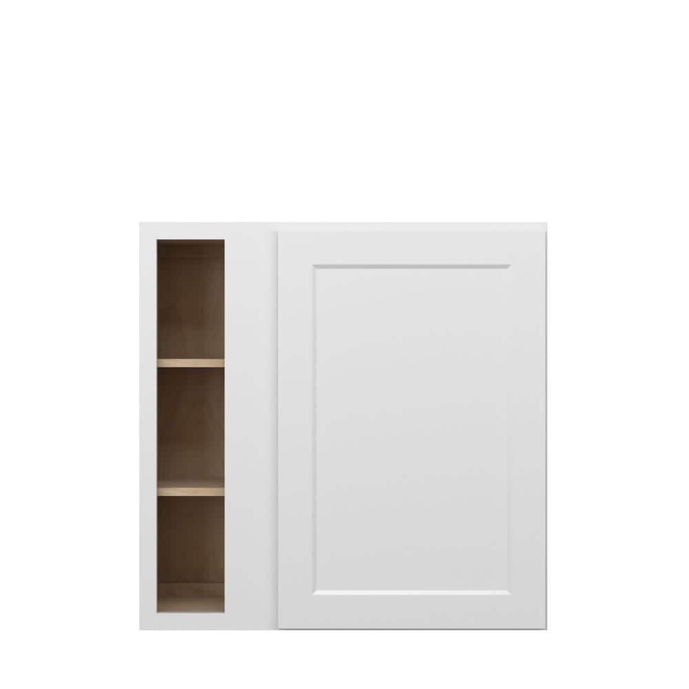 Norfolk Shaker 36 in. W x 36 in. H x 12 in. D in Painted White Plywood Assembled Corner Blind Wall Cabinet price history on PriceWatchPro