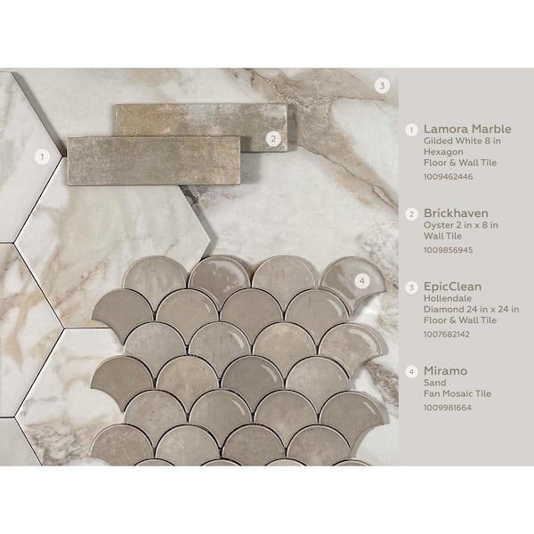 EpicClean Hollendale Diamond 24 in. x 24 in. Glazed Porcelain Floor and Wall Tile (15.76 sq. ft./Case) EpicClean Hollendale Diamond 24 in. x 24 in. Glazed Porcelain Floor and Wall Tile (15.76 sq. ft./Case)