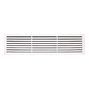 36 in. x 8 in. Aluminum Return Air Grille in White