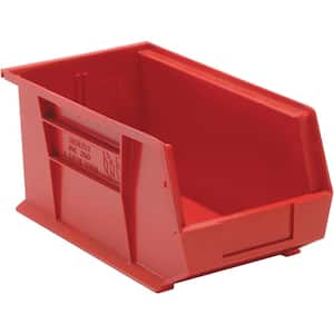Ultra Series 7.38 qt. Stack and Hang Bin in Red (12-Pack)