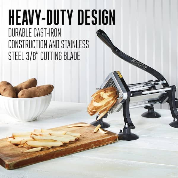  French Fry Cutter, Heavy Duty Stainless Steel Electric Potato  Chip Cutter Electric French Fry Cutter for Commercial Household Kitchen(US  plug): Home & Kitchen