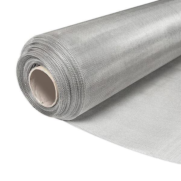 Angel Sar 3.92 ft. x 9.83 ft. 304 Stainless Steel Welded Wire 20 Mesh Air Vent Window Screen for Door Patio Cover, Cage Garden