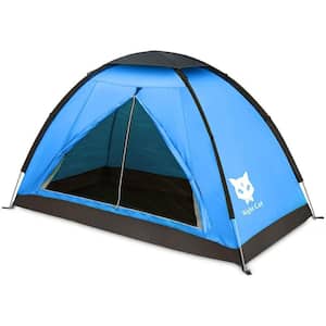 Light-Weight 1-Person Polyurethane Camping Tent in Blue