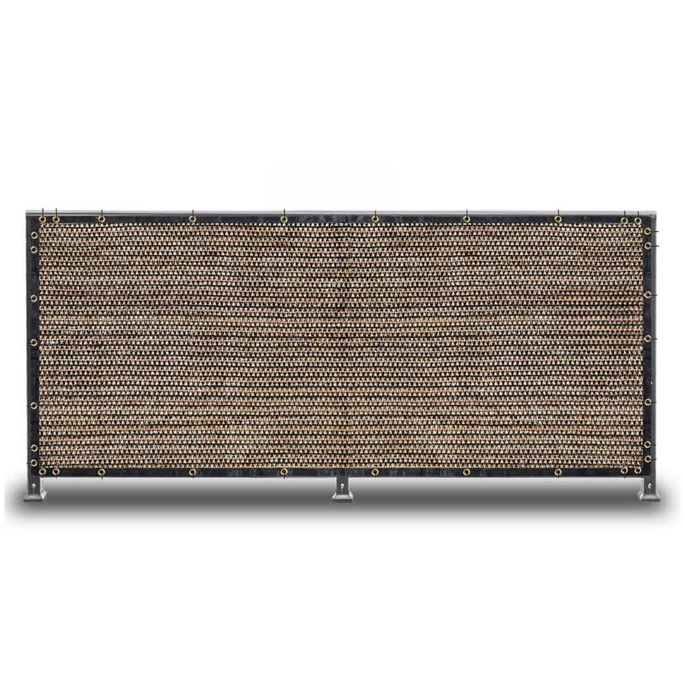 6 ft. x 50 ft. Outdoor Privacy Screen Fence and Mesh Shade Net Cover for Ga
