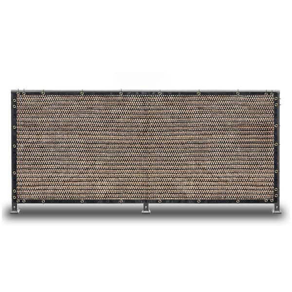 Unbranded 6 ft. x 50 ft. Outdoor Privacy Screen Fence and Mesh Shade Net Cover for Garden and Backyard