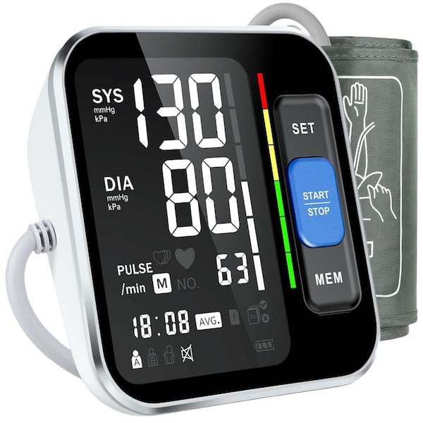 Blood Pressure Monitors for Home Use Upper Arm, Accurate Cuff 8.7 in. - 15.7 in. Monitor with Large Backlight Display
