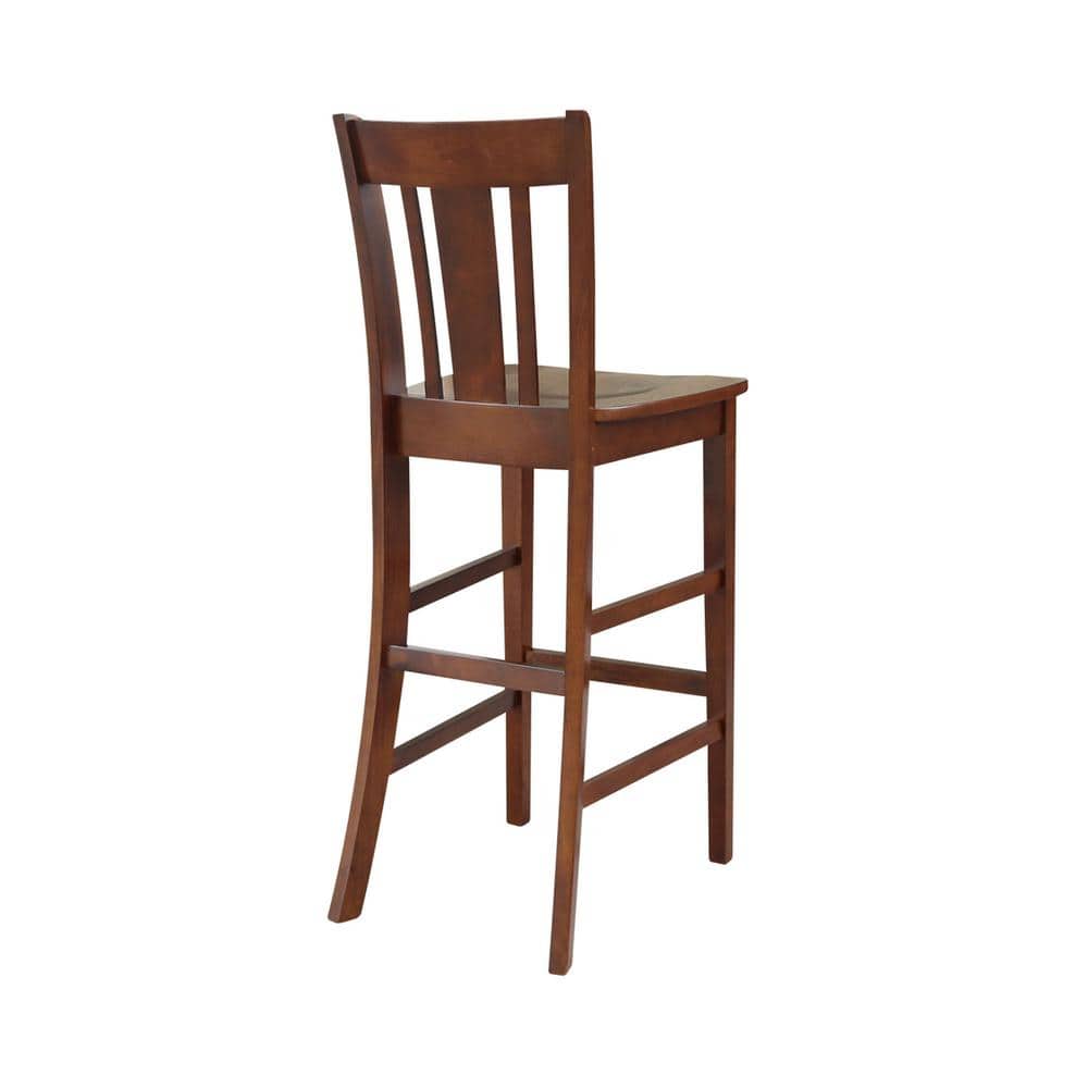 Espresso San Remo 30" Solid Wood Barstool