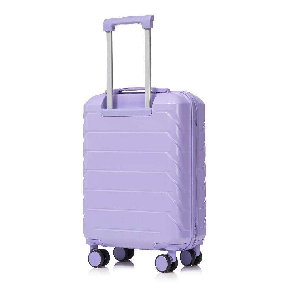 2-Piece 14/20 Inch ABS Luggage Set, Spinner Suitcase & 14 Inch Cosmetic Case, Blue+Purple price history on PriceWatchPro